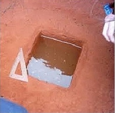 Execução de ensaio de infiltração